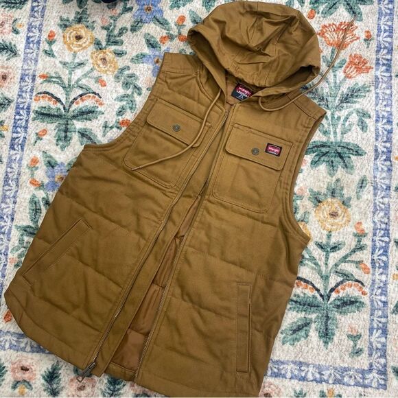 Wrangler Workwear Hooded Vest full zip size small - Picture 2 of 7